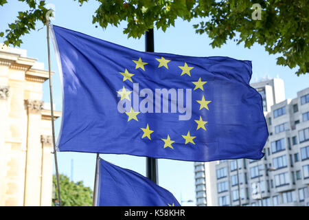 London, Großbritannien. 09 Sep, 2017. Tausende von Anti-Brexit Mitkämpfer Teil im März sind die Menschen für Europa pro-EU-Rallye in Central London. Der März und Rally wird gegen die 2016 Brexit Entscheidung - eine demokratische Abstimmung, die von den Menschen in Großbritannien statt. Credit: Dinendra Haria/Alamy leben Nachrichten Stockfoto