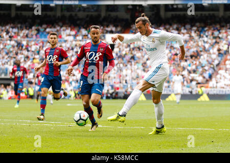 Madrid, Spanien. 09 Sep, 2017. Gareth Bale (11) von Real Madrid Spieler. La Liga zwischen Real Madrid gegen Levante UD im Santiago Bernabeu in Madrid, Spanien, 9. September 2017. Credit: Gtres Información más Comuniación auf Linie, S.L./Alamy leben Nachrichten Stockfoto