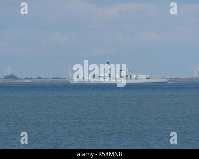 Sheerness, Kent, Großbritannien. 9 Sep, 2017. HMS ARGYLL (F231), Sheerness bei sonnigem Wetter. HMS Argyll ist der dienstälteste Typ 23 Fregatte in der Royal Navy. Credit: James Bell/Alamy leben Nachrichten Stockfoto