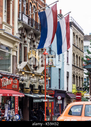 De Hems holländischen Pub im Londoner Soho Entertainment District Stockfoto