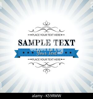 Vector Illustration eines strukturierten und bunten retro Dreieck Muster Hintergrund. Mustertext und Label auf separaten Layer enthalten. Stock Vektor