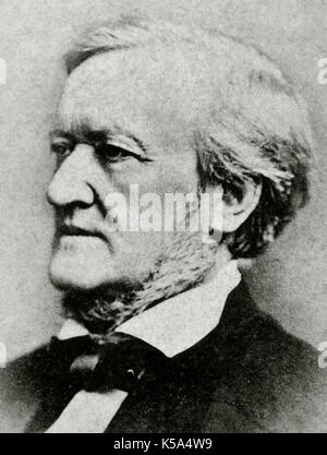 Richard Wagner (1813-1883). Deutscher Komponist. Stockfoto