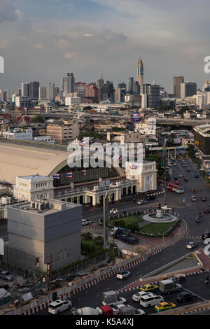 Bangkok, Thailand - 4. September 2017: Bangkok Bahnhof oder Hua Lamphong Station, dem Hauptbahnhof von Thailand Stockfoto