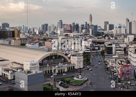 Bangkok, Thailand - 4. September 2017: Bangkok Bahnhof oder Hua Lamphong Station, dem Hauptbahnhof von Thailand Stockfoto