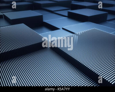 Metallstrukturen, Illustration. Stockfoto