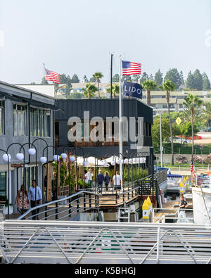 Waterfront Sanierung im Lido Marina Village in Newport Beach, CA. Stockfoto