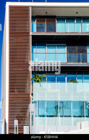 Waterfront Sanierung im Lido Marina Village in Newport Beach, CA. Stockfoto