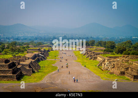 Strasse der Toten, Teotihuacan, Mexiko Stockfoto