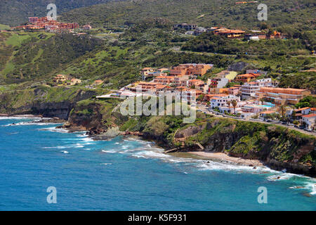 Küste bei Castelsardo auf Sardinien, Italien Stockfoto