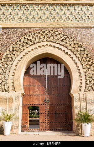 Eingang zur alten Medina von Meknes, Marokko, Afrika. Stockfoto