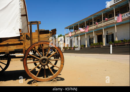 San Diego, USA - Juli 30,2013: Casa de estudillo in der Altstadt von San Diego entfernt. historischen adobe Haus und Kuppel im Jahre 1827 gebaut. Stockfoto