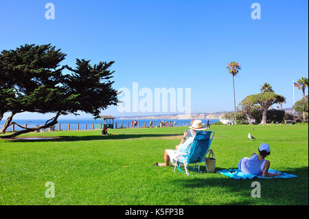 San Diego, Vereinigte Staaten - Am: 30. Juli, 2013: La Jolla Cove in San Diego an einem sonnigen Sommertag. Stockfoto