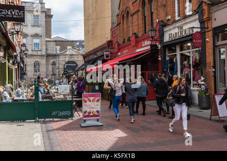 Die Streeets von Dublin in der Innenstadt. Stockfoto