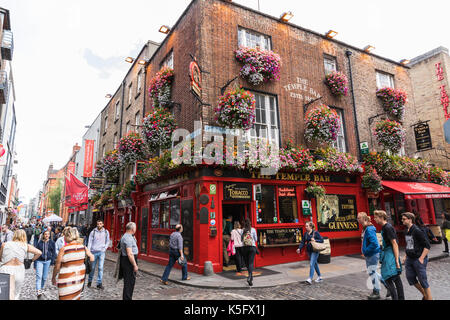 Die Streeets von Dublin in der Innenstadt. Stockfoto