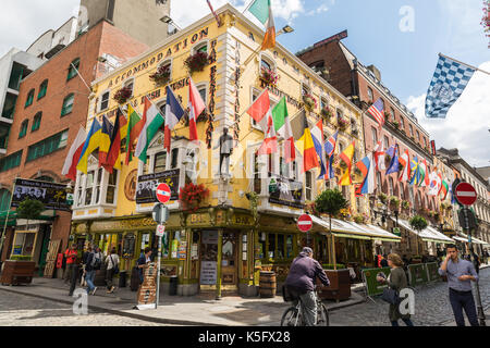 Die Streeets von Dublin in der Innenstadt. Stockfoto