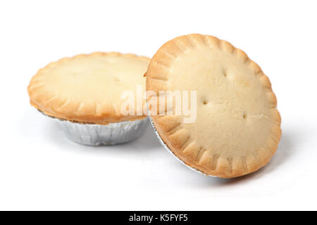 Kleine Kuchen auf weißem Hintergrund Stockfoto