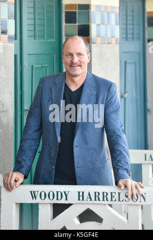 Deauville, Frankreich. 9 Sep, 2017. Schauspieler Woody Harrelson der Film, The Glass Castle" besucht einen Fotoauftrag auf der 43 Deauville uns Filmfestival in Deauville, Frankreich, auf Sept. 9, 2017. Credit: Chen Yichen/Xinhua/Alamy leben Nachrichten Stockfoto