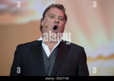 London, England. 9. September 2017, Sir Bryn Terfel führt während der Proms im Park 2017 in Hyde Park am September 9, 2017, London. England. © Jason Richardson/Alamy leben Nachrichten Stockfoto