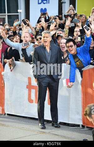 Toronto, Ontario, Kanada. 9 Sep, 2017. GEORGE CLOONEY nimmt an der uburbicon 'Premiere während der 2017 Toronto International Film Festival an der Prinzessin des Walles Theater. Quelle: Igor Vidyashev/ZUMA Draht/Alamy leben Nachrichten Stockfoto