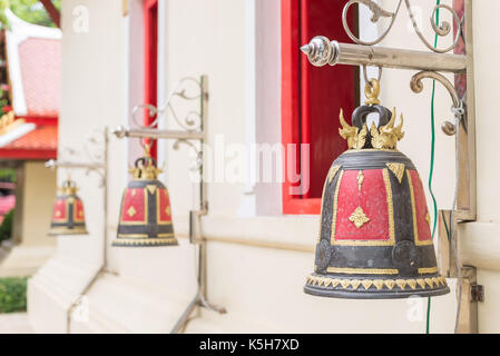 Soft konzentrierte sich auf erste Glocke Glocken. Stockfoto