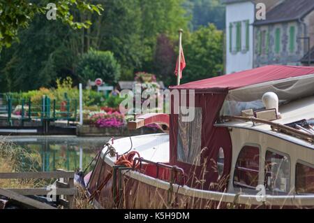 Malestroit lock, Bretagne, Frankreich Stockfoto