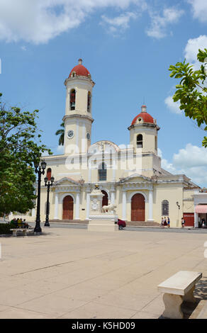 CIENFUEGOS, Kuba - Juli 24, 2016: Kathedrale der Unbefleckten Empfängnis. In Cienfuegos wurde 2005 von der UNESCO als Weltkulturerbe anerkannt. Stockfoto