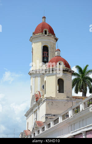 CIENFUEGOS, Kuba - Juli 24, 2016: Kathedrale der Unbefleckten Empfängnis. In Cienfuegos wurde 2005 von der UNESCO als Weltkulturerbe anerkannt. Stockfoto