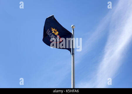 NEW YORK, USA - September 1, 2017: US Open Tennis Turnier in New York, USA. Im Jahr 2017 war es Hel zwischen 22. August und 10. September. Stockfoto