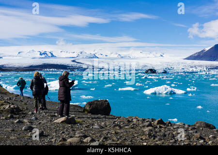 Jökulsárlón Gletschersee, Island Stockfoto
