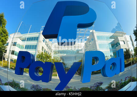 Hauptsitz von PayPal Holdings Inc. (ehemalige Tochtergesellschaft von eBay), San Jose, CA Stockfoto