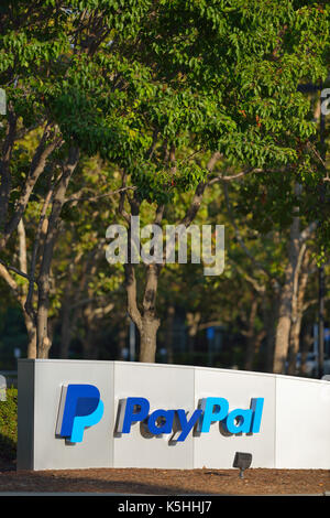 Hauptsitz von PayPal Holdings Inc. (ehemalige Tochtergesellschaft von eBay), San Jose, CA Stockfoto