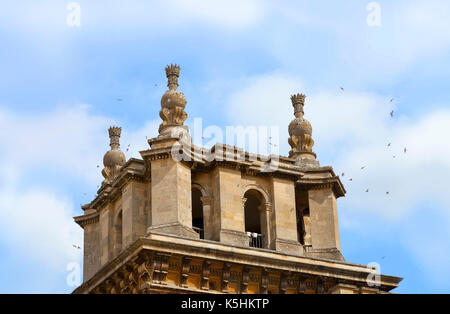 Rastplätze Haus Martins, Westflügel, Blenheim Palace, Woodstock, Großbritannien Stockfoto