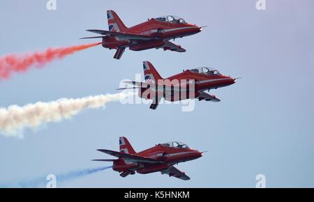 Rote Pfeile in Bournemouth Air Festival Stockfoto