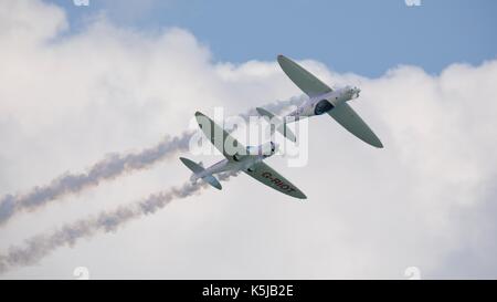 Twister Kunstflug Team im formationsflug an der Bournemouth Air Festival 2017 Stockfoto