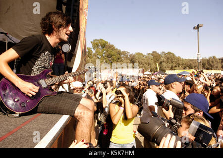 All Time Low führt 2009 Vans Warped Tour Final tour Tag Home Depot Center Carson. Stockfoto