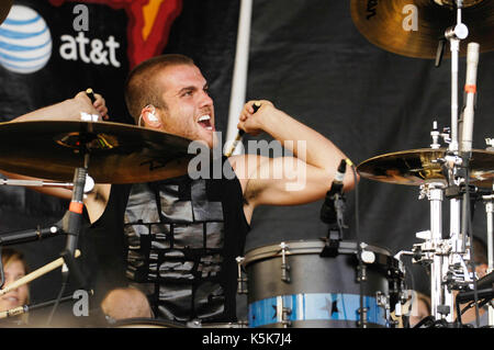 All Time Low führt 2009 Vans Warped Tour Final tour Tag Home Depot Center Carson. Stockfoto