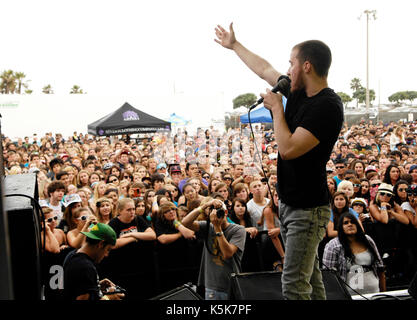 Mike Posner führt die Vans Warped Tour 2010 Seaside Park Juni 27,2010 Ventura, Kalifornien. Stockfoto