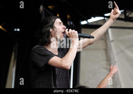 3OH!3 führt die Vans Warped Tour 2010 Seaside Park Juni 27,2010 Ventura, Kalifornien. Stockfoto