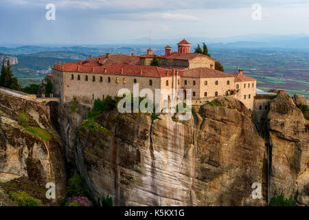 Kloster Agios Stephanos von Meteora, Griechenland, Trikala region Stockfoto