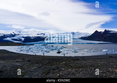 Fjallsárlón Gletschersee, Island Stockfoto