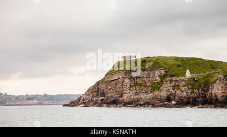 Cerro de Santa Catalina in Gijon Stockfoto