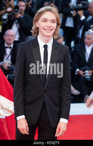 Venedig, Italien. 9. September 2017. charlie Plummer die Teilnahme an der Schlussfeier der 74. Internationalen Filmfestspielen von Venedig im Palazzo del Cinema am September 09, 2017 in Venedig, Italien Quelle: geisler - fotopress/alamy leben Nachrichten Stockfoto