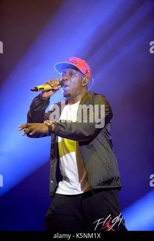 Dizzee Rascal führt an bestival Musik Festival am Lulworth Immobilien, Dorset, Großbritannien. Dizzee Rascal Credit: Finnbarr Webster/Alamy leben Nachrichten Stockfoto