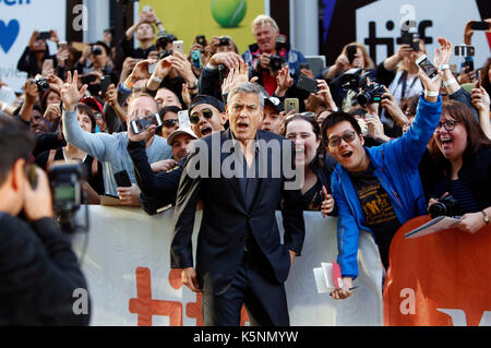 Toronto, Kanada. 09 Sep, 2017. George Clooney an Der uburbicon 'Premiere während der 42 Toronto International Film Festival im Princess of Wales Theatre am September 09, 2017 in Toronto, Kanada Kredit: geisler - fotopress/alamy leben Nachrichten Stockfoto