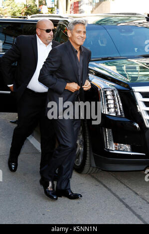 Toronto, Kanada. 09 Sep, 2017. George Clooney an Der uburbicon 'Premiere während der 42 Toronto International Film Festival im Princess of Wales Theatre am September 09, 2017 in Toronto, Kanada Kredit: geisler - fotopress/alamy leben Nachrichten Stockfoto