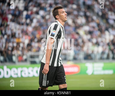 Turin, Italien, 9. September, ein Fußballspiel. Juventus vs Chievo Verona Serie A Tim bei der Allianz Stadion Stockfoto