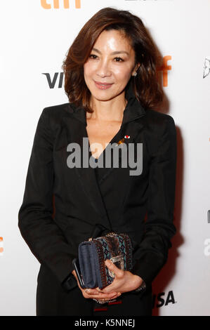 Toronto, Kanada. 9. September 2017. Michelle Yeoh die Teilnahme an der "Brad Status 'Premiere während der 42 Toronto International Film Festival in Elgin Theater am September 09, 2017 in Toronto, Kanada Kredit: geisler - fotopress/alamy leben Nachrichten Stockfoto