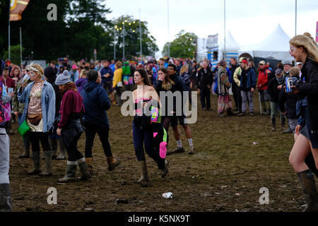 Bestival 2017, 10. September 2017, Festival gehen - ers zurückkehren, nachdem der infolge zu hoher Winde Credit: Michael Palmer/alamy leben Nachrichten Stockfoto