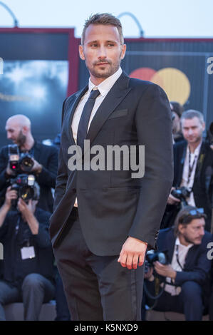 Matthias Schoenaerts die Teilnahme an der "Le Fidèle" Premiere auf dem 74. Internationalen Filmfestival von Venedig im Palazzo del Cinema am September 08, 2017 in Venedig, Italien | Verwendung weltweit Stockfoto