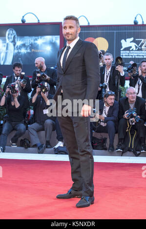 Matthias Schoenaerts die Teilnahme an der "Le Fidèle" Premiere auf dem 74. Internationalen Filmfestival von Venedig im Palazzo del Cinema am September 08, 2017 in Venedig, Italien | Verwendung weltweit Stockfoto